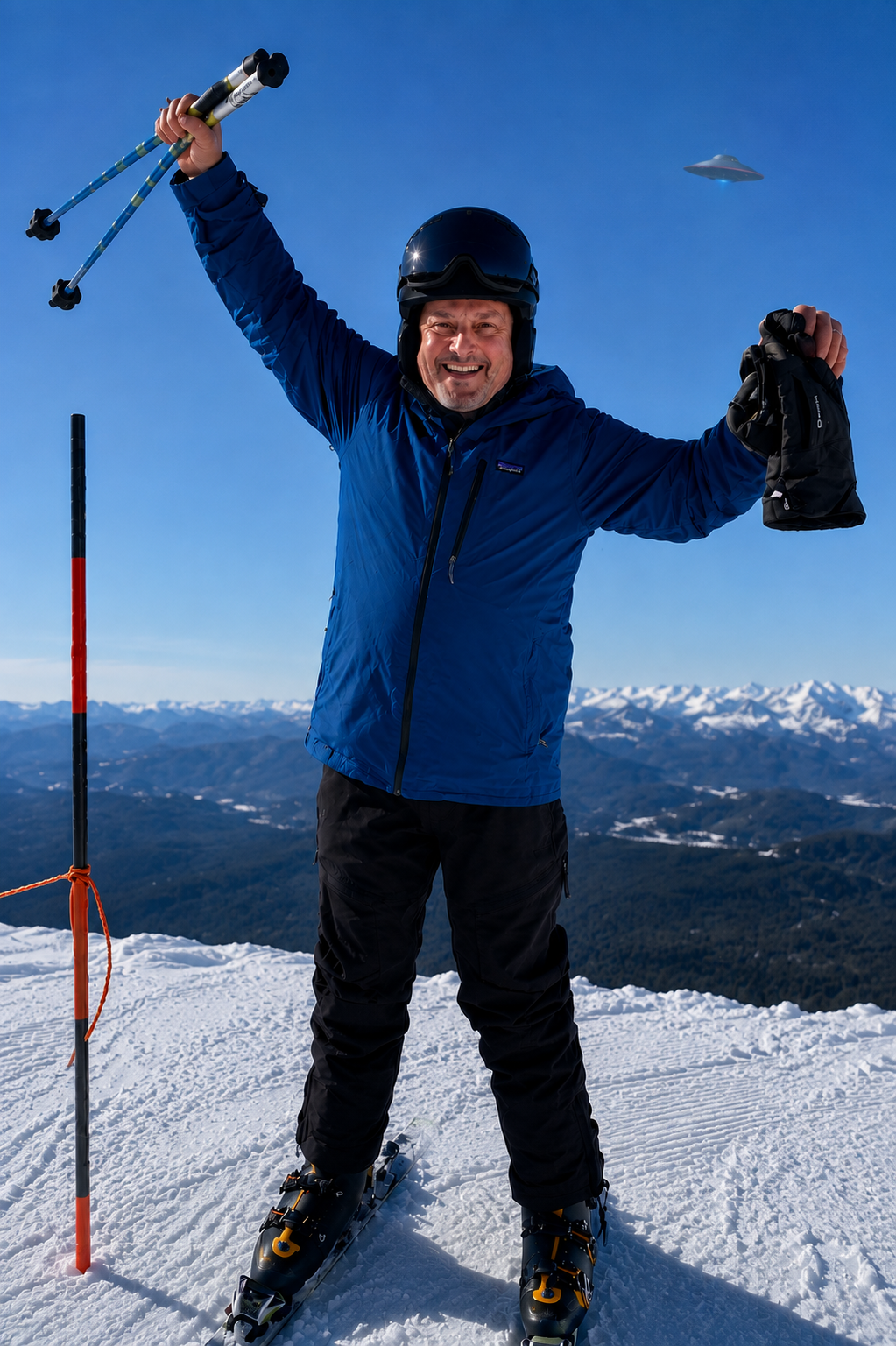 Jon Swenson skiing in the mountains of Central Oregon